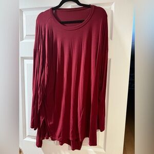 Elegant Burgundy Women's Top